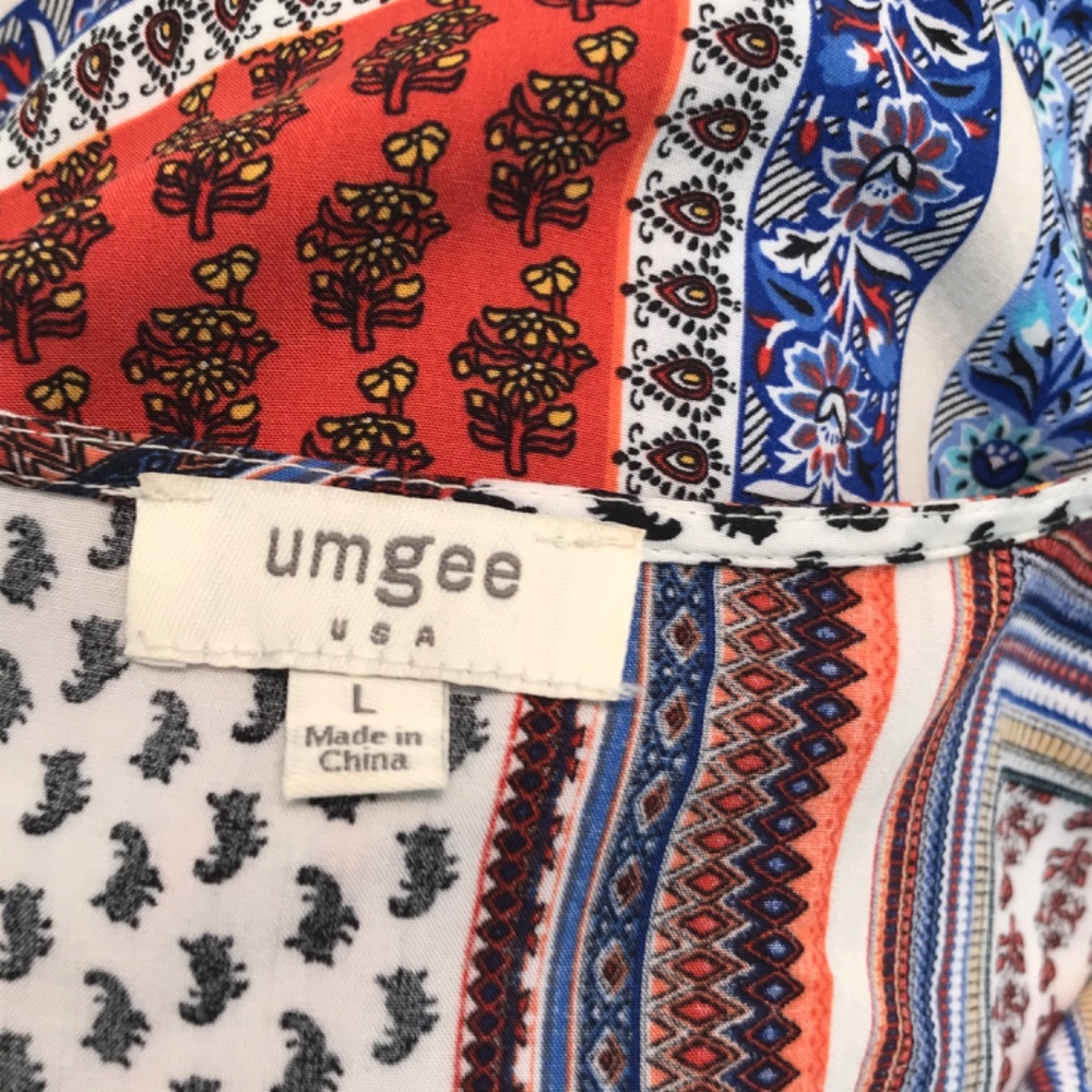 Umgee patchwork boho tunic - Picture 7 of 8